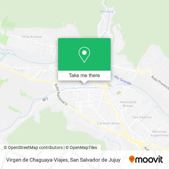 Virgen de Chaguaya-Viajes map