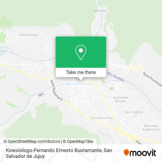 Kinesiologo-Fernando Ernesto Bustamante map