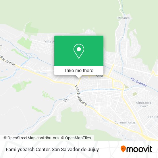 Mapa de Familysearch Center