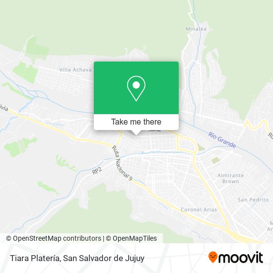 Mapa de Tiara Platería