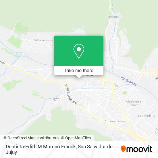 Dentista-Edith M Moreno Franck map