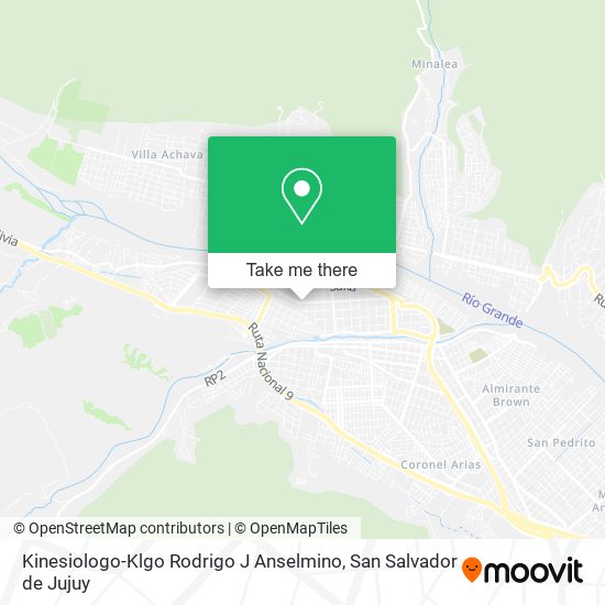 Kinesiologo-Klgo Rodrigo J Anselmino map