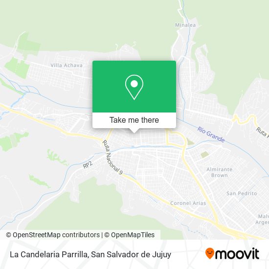 La Candelaria Parrilla map