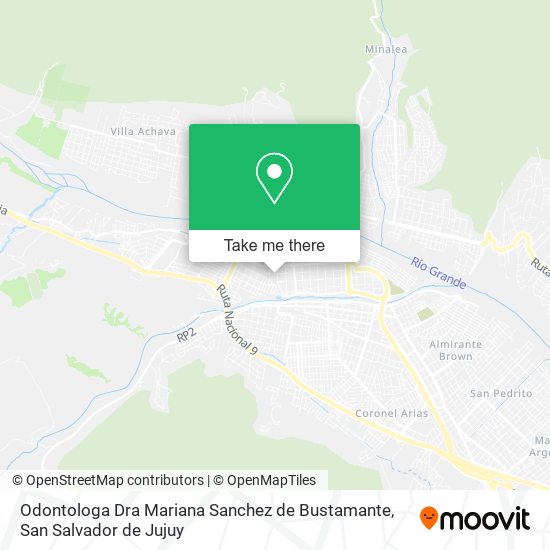 Odontologa Dra Mariana Sanchez de Bustamante map