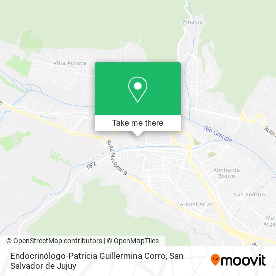 Mapa de Endocrinólogo-Patricia Guillermina Corro