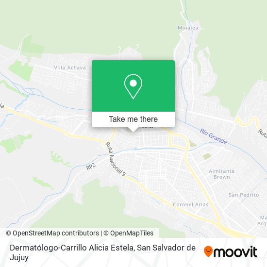 Mapa de Dermatólogo-Carrillo Alicia Estela