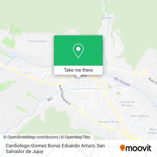 Mapa de Cardiologo-Gomez Borus Eduardo Arturo