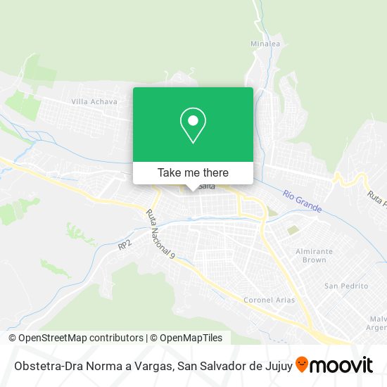 Obstetra-Dra Norma a Vargas map