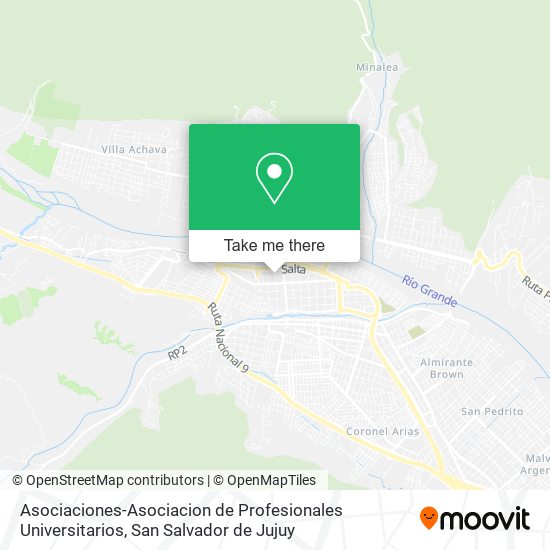 Asociaciones-Asociacion de Profesionales Universitarios map