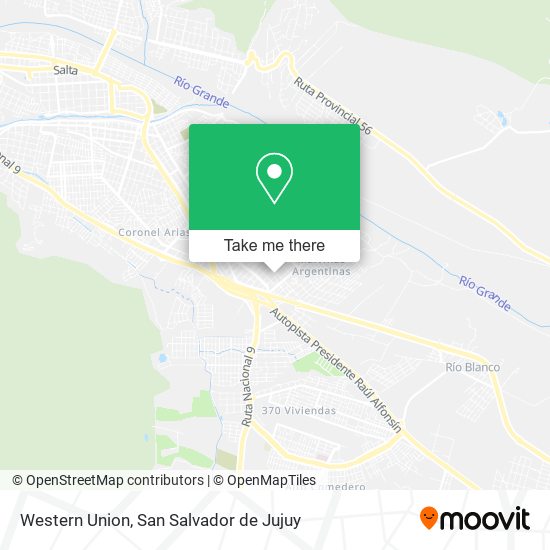 Western Union map