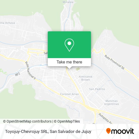 Mapa de Toyojuy-Chevrojuy SRL