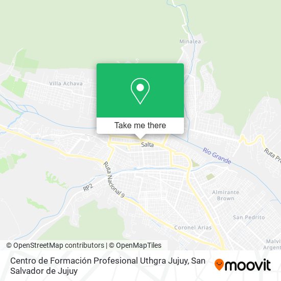 Centro de Formación Profesional Uthgra Jujuy map