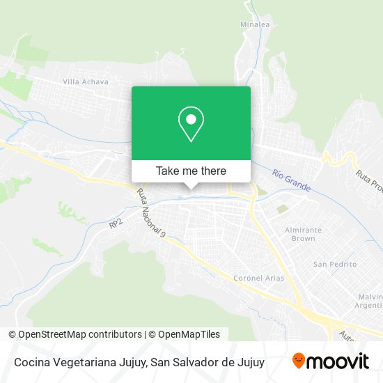 Cocina Vegetariana Jujuy map