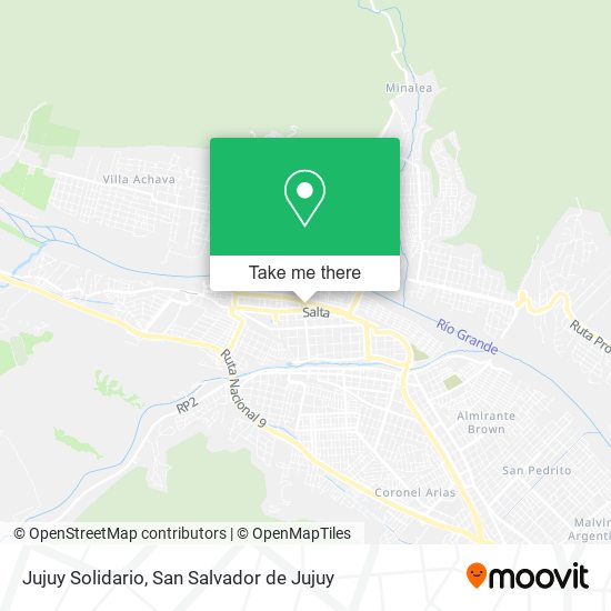 Jujuy Solidario map