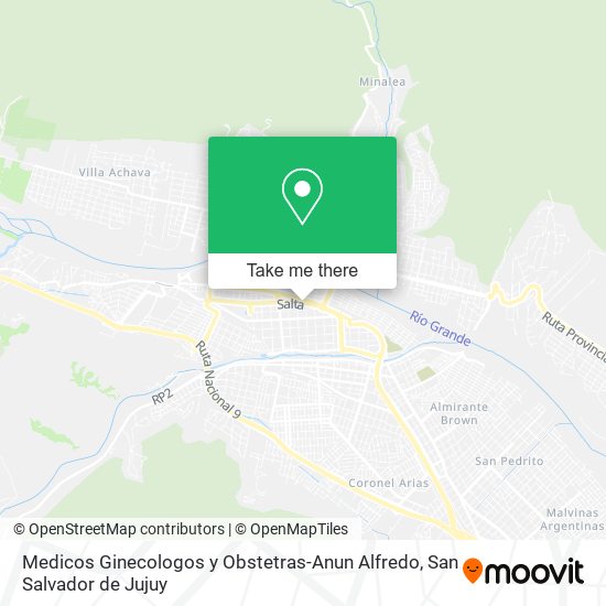 Medicos Ginecologos y Obstetras-Anun Alfredo map