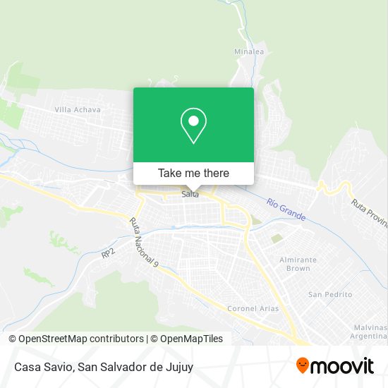 Casa Savio map