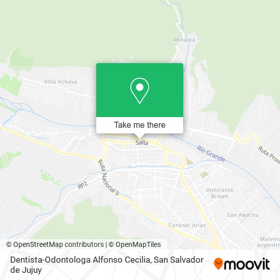Dentista-Odontologa Alfonso Cecilia map