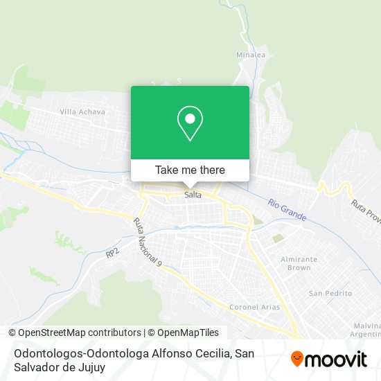 Mapa de Odontologos-Odontologa Alfonso Cecilia