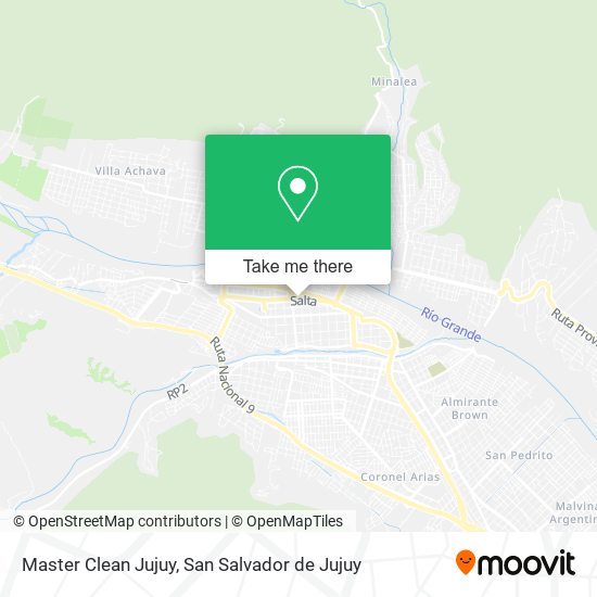 Mapa de Master Clean Jujuy