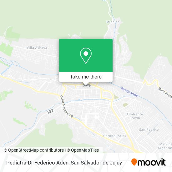 Pediatra-Dr Federico Aden map