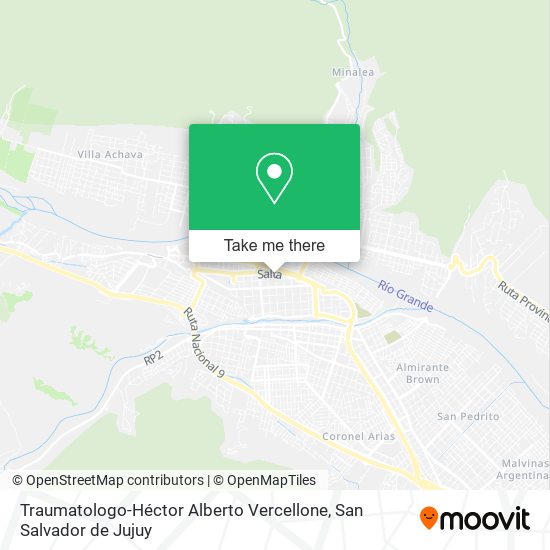 Traumatologo-Héctor Alberto Vercellone map
