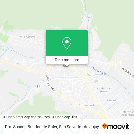 Dra. Susana Buadas de Soler map