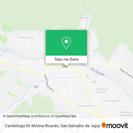 Mapa de Cardiólogo-Dr Molina Ricardo