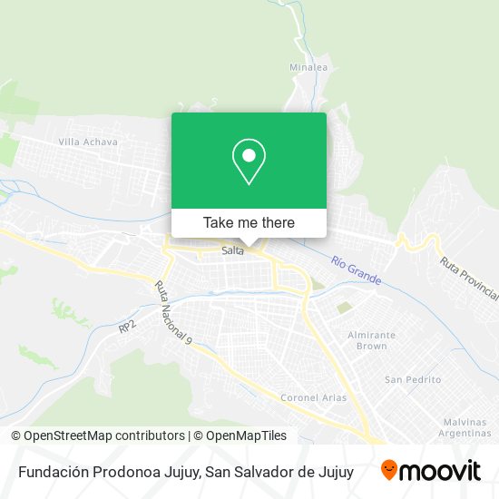 Fundación Prodonoa Jujuy map