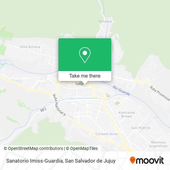 Sanatorio Imiss-Guardia map