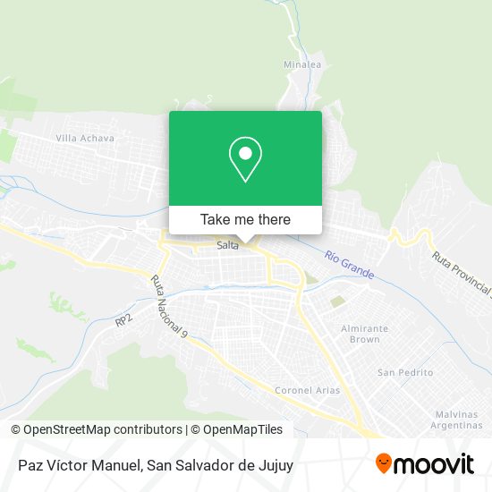 Mapa de Paz Víctor Manuel
