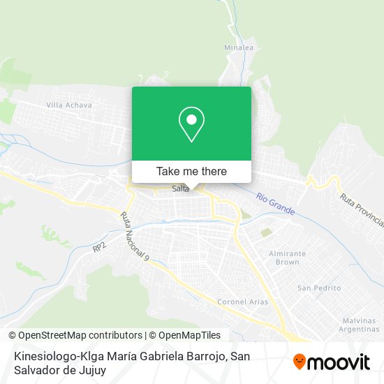 Mapa de Kinesiologo-Klga María Gabriela Barrojo