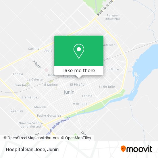 Hospital San José map