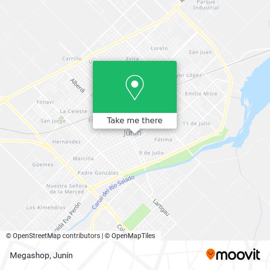 Mapa de Megashop