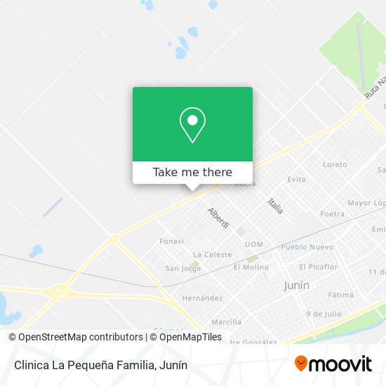 Mapa de Clinica La Pequeña Familia