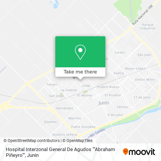 Hospital Interzonal General De Agudos ""Abraham Piñeyro"" map