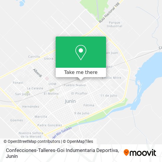 Mapa de Confecciones-Talleres-Goi Indumentaria Deportiva