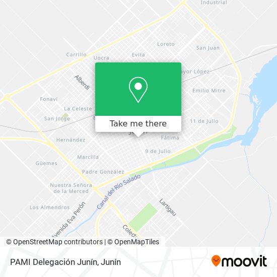 PAMI Delegación Junín map