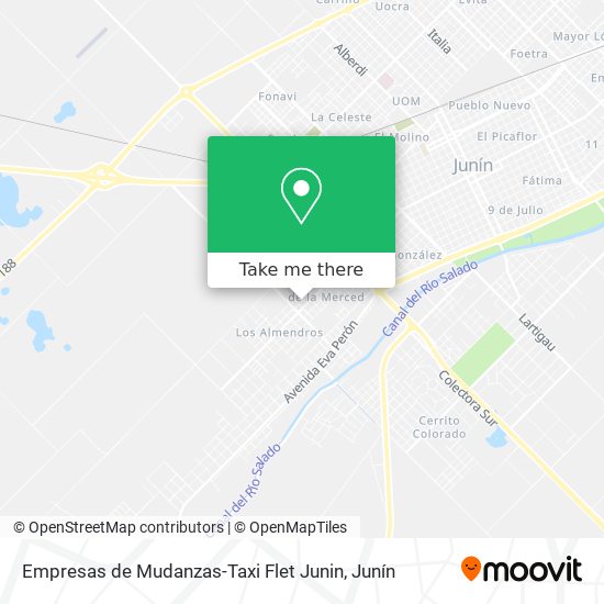 Empresas de Mudanzas-Taxi Flet Junin map