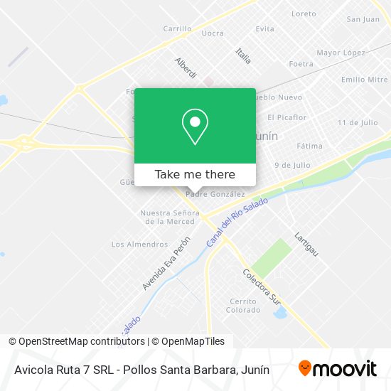 Avicola Ruta 7 SRL - Pollos Santa Barbara map