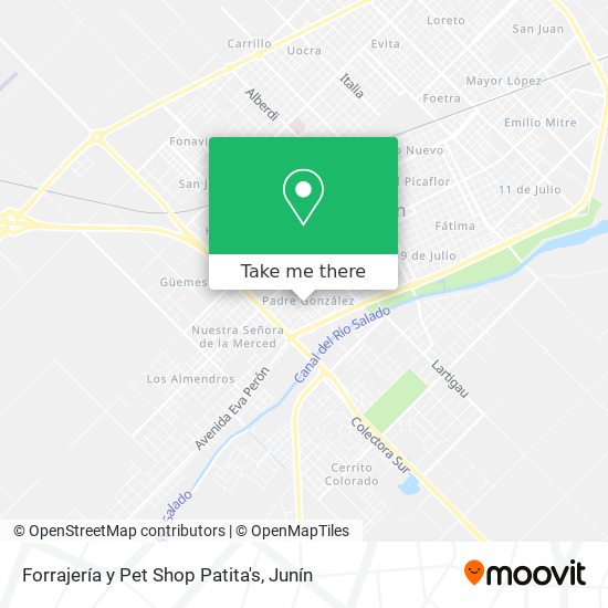 Forrajería y Pet Shop Patita's map