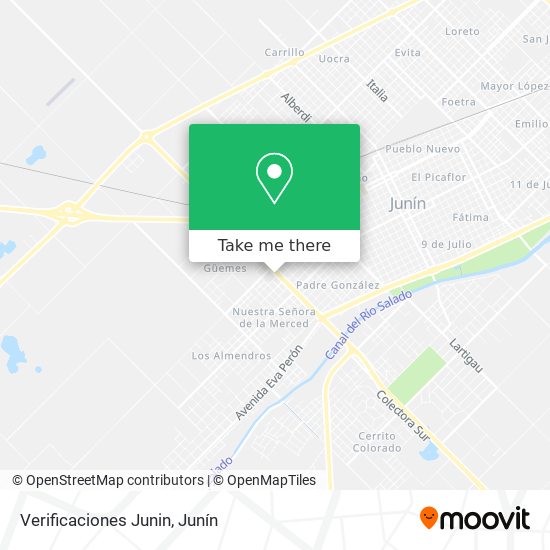 Mapa de Verificaciones Junin