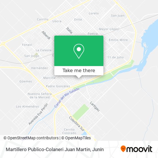 Mapa de Martillero Publico-Colaneri Juan Martin