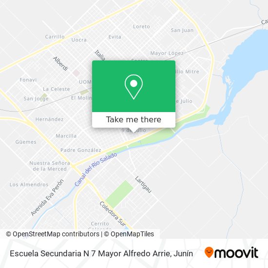 Escuela Secundaria N 7 Mayor Alfredo Arrie map