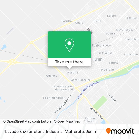 Mapa de Lavaderos-Ferreteria Industrial Mafferetti