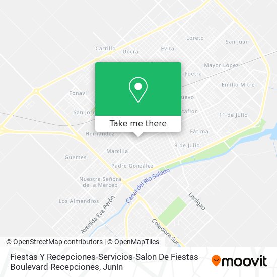 Mapa de Fiestas Y Recepciones-Servicios-Salon De Fiestas Boulevard Recepciones