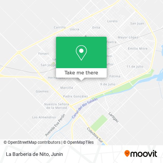 La Barberia de Nito map