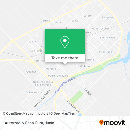 Autorradio Casa Cura map