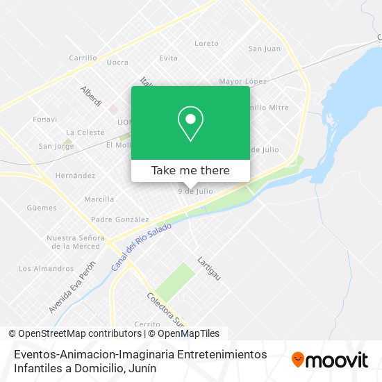 Mapa de Eventos-Animacion-Imaginaria Entretenimientos Infantiles a Domicilio