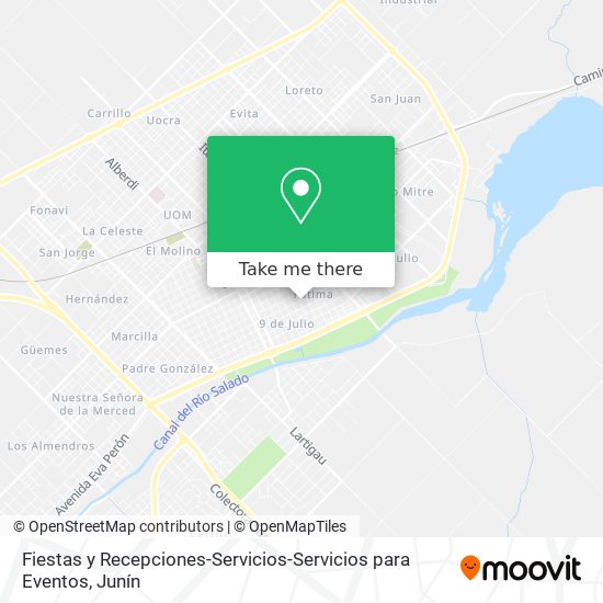 Fiestas y Recepciones-Servicios-Servicios para Eventos map