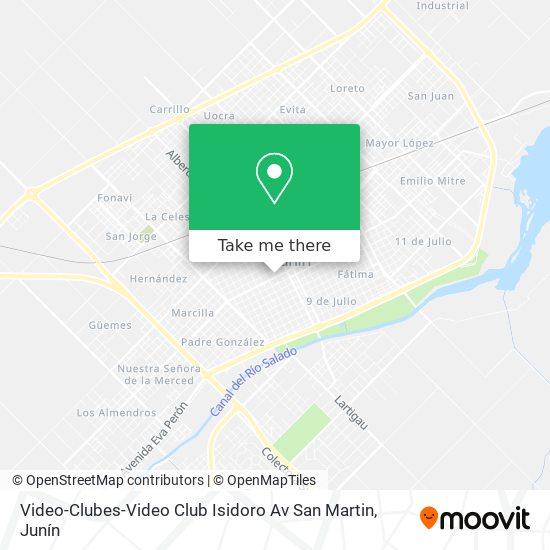 Mapa de Video-Clubes-Video Club Isidoro Av San Martin